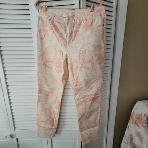 Lascana Women's Floral Jeggings - Black, Pink, White, Gray - Picture 5 of 6